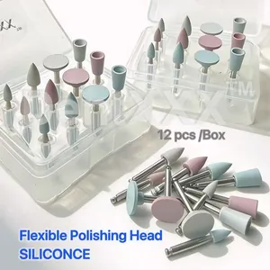 Têtes de polissage flexibles tout-en-un, 12 pièces/36 pièces, pour outils de polissage, tige de 2.35mm pour le finissage et le polissage - Product Image 1