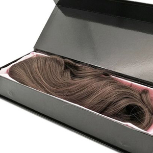 Factory Custom Hair Extension Holder <b>Box</b> Packaging Gift Boxes <b>Magnetic</b> Closure Cardboard Gift <b>Box</b> for Hair Extension With Window - Product Image 6