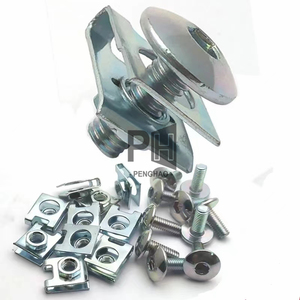M6 skuter motor Sliver ATV Moped plastik penutup baut sekrup dan U jenis klip dengan mur 6mm M6X16 12 20 25 mm mur pegas klip - Product Image 1