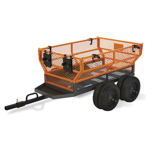 Remorque à benne basculante RCM <span class=keywords><strong>ATV</strong></span> UTV, remorque de jardin robuste de 1600 lb, remorque à benne basculante à tirer derrière - Product Image 1
