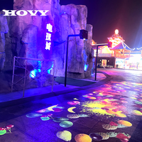 Projecteur de jeux interactif laser 3D holographique étanche pour extérieur, 7000 lumens, pour murs et sols
