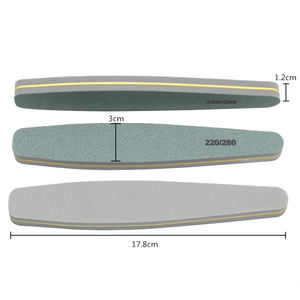 Outils pour les ongles, éponge double face lavable longue grise et verte, polissage et lissage double face pour manucure à domicile - Product Image 2