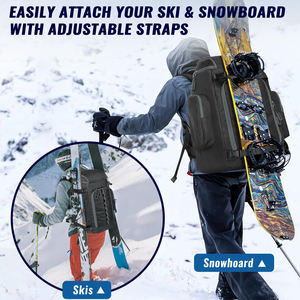 Sac à bottes <span class=keywords><strong>de</strong></span> ski imperméable grande capacité personnalisé, sac à dos pour équipement <span class=keywords><strong>de</strong></span> sport d'hiver, casque, 13x11x22 pouces, certifié BSCI - Product Image 5