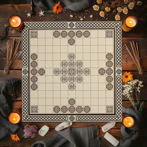 Tapis <span class=keywords><strong>de</strong></span> jeu <span class=keywords><strong>de</strong></span> Mahjong <span class=keywords><strong>de</strong></span> style américain transfrontalier, épaissi, insonorisé, anti-bruit, facile à nettoyer - Product Image 3