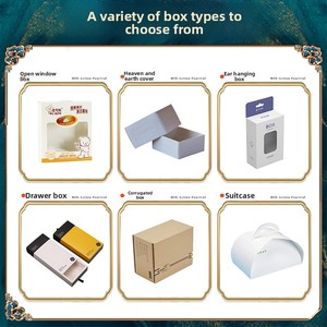 Boîte couleur personnalisée en carton blanc, impression couleur, boîte pliante avec fenêtre, boîte tiroir en carton ondulé, emballage cosmétique personnalisé - Product Image 2