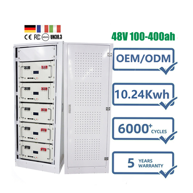 10kw 30kwh 40kwh 50kwh 200ah 300ah High Voltage Energy Storage Rack Battery S Lifepo4 Lithium Battery Cabinet for Solar System