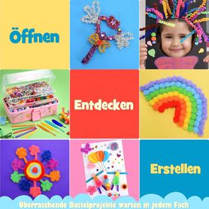 กล่องของขวัญพลาสติกทำมือแบบกำหนดเอง เป็นมิตรกับสิ่งแวดล้อม ชุดงานฝีมือประดับกลิตเตอร์ปอมปอม ของเล่นเด็ก ชุดงานศิลปะเพื่อการศึกษา งานฝีมือสำหรับใช้ในบ้าน - Product Image 4