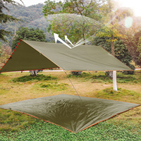 WOQI Tente à baldaquin d'extérieur Auvent de hamac Tente chaude Poêle à bois Compatible Étanche Quatre saisons Ouverture automatique rapide