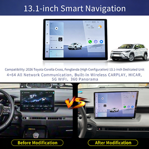 Autoradio Android 13,1 pouces 8 cœurs 4+64 Go avec Carplay sans fil, Hicar et GPS Navi pour Toyota Corolla Cross 2026 Fenglanda High Trim - Product Image 3
