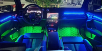 Symphony lumière ambiante adaptée pour Audi A3 8Y 2021-2025 Kit de moules de voiture lampe panneaux de décoration éclairage intérieur automatique