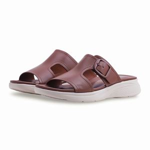 Chaussures habillées et Richelieu marron en PU0366, type pantoufle - Product Image 3