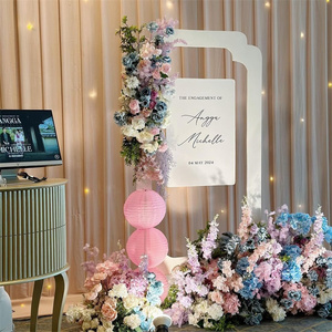 Supporto per Insegna d'Ingresso ZKAI in Acrilico Bianco, Espositore per Cartelli di Benvenuto per Matrimoni ed Eventi - Product Image 2