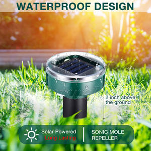 Repelente Ultrasónico <span class=keywords><strong>de</strong></span> Topos, Energía Solar, Impermeable, para Jardín, Patio, Espolón Sónico para Ahuyentar Serpientes, Ardillas y Topillos - Product Image 5