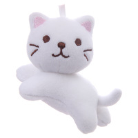 Poupée japonaise HAPiNS à trois fleurs, petit chat mignon, porte-clés en peluche, cadeau d'anniversaire pour filles ou copines