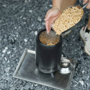 Chauffage de cheminée <span class=keywords><strong>extérieur</strong></span> en acier inoxydable noir poêle à granulés de bois Mini Portable sans fumée feu de table feu de camp - Product Image 2