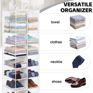 Hanging Shoe Organizer 30 Sections With Mesh Pockets For Closet Storage <b>Shelves</b> - Product Image 5