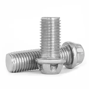 High Quality Precision Thread Stainless Steel Ss304 316 Zinc Coating Hex Head Flange Bolt