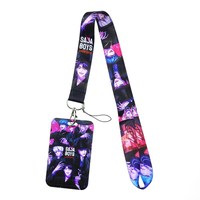 Lanière Kpop Witch Hunt Cartoon en sangle imprimée par sublimation, cordon de téléphone, porte-badge d'identification, sangle pour carte de bus, délai de livraison d'échantillon de 7 jours