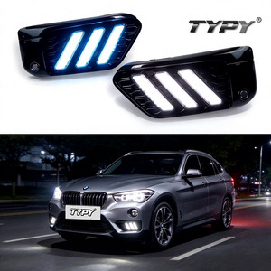 Typy ไฟเดย์ไลท์ LED DRL สำหรับ BMW X1 F48 F49 2016-2019พร้อมสัญญาณไฟเลี้ยวสีเหลืองและไฟกลางคืนสีฟ้า2ชิ้น - Product Image 1