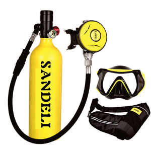 SANDELI-Equipo de tanque de <span class=keywords><strong>buceo</strong></span> profesional para natación, cilindro de oxígeno portátil, mini esnórquel para adultos, 1L, 1L, 2 uds. - Product Image 1