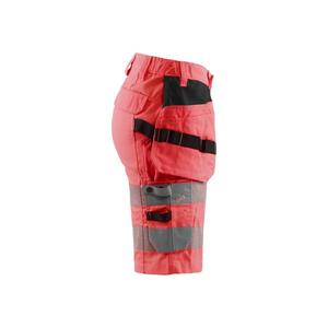 BLAKLADER - 718618115500C34 Women's <b>Hi</b>-<b>Vis</b> <b>shorts</b> with stretch Red - EAN 7330509867884 <b>HI</b>-<b>VIS</b> WORKWEAR - Product Image 3