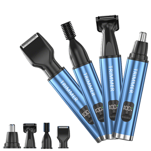 Tondeuse à poils <span class=keywords><strong>de</strong></span> nez <span class=keywords><strong>pour</strong></span> hommes et femmes, disque rotatif, batterie rechargeable, étanche IPX7, usage domestique, indolore, professionnelle - Product Image 1