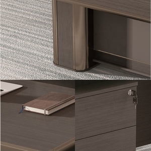 Escritorio grande de madera en forma de L de 3,6 M, escritorio Boss CEO, estación de oficina ergonómica ejecutiva, mesa de ordenador de esquina con gabinete Reversible - Product Image 2