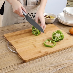 Nourriture végétale viande fromage pain pizza accessoires de cuisine en <span class=keywords><strong>bois</strong></span> bambou coupe hacher boucher bloc conseil - Product Image 3