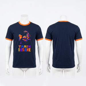 T-shirts unis pour hommes, décontractés, pour le fitness, à bas prix, personnalisables, à manches courtes, couleur unie, en tissu éponge respirant, compressés, pour adultes - Product Image 1
