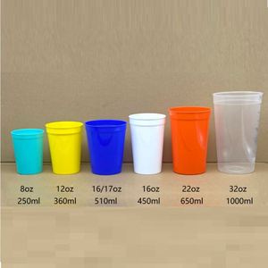 Vasos de Plástico Reutilizables Personalizados de Boca Ancha para Estadios, Ecológicos, Irrompibles, de Alta Calidad, de 8 oz, 12 oz, 16 oz, 22 oz y 32 oz - Product Image 4