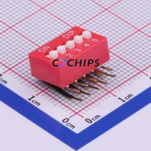 TM-05 DIP Switch Through hole Component (THT) Switch ( Number of Switch Sections: 5 )( Lead Spacing: 2.54mm ) - Product Image 1