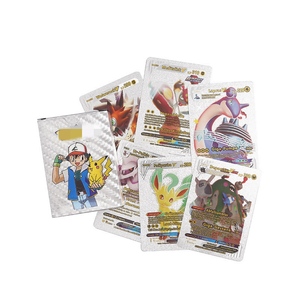 2024 nouveau Design 55 pièces Pokemoned or noir argent anglais français allemand espagnol jeu carte à collectionner pour Collection divertissement - Product Image 6