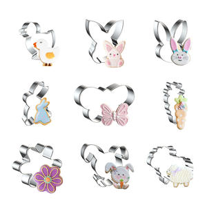 Set di Tagliabiscotti a Forma di Calice Croce e Coniglietto in Acciaio Inox per <span class=keywords><strong>Pasqua</strong></span> - Product Image 2