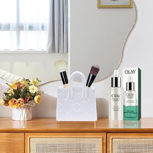 <span class=keywords><strong>Vaso</strong></span> in ceramica <span class=keywords><strong>vaso</strong></span> di fiori <span class=keywords><strong>bianco</strong></span> (fatto a mano) borsa per decorazione <span class=keywords><strong>porta</strong></span> pennelli Organizer e portapenne - Product Image 6