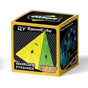 Cubo de pirámide magnético QiYi Promotional Eco ABS colorido sin pegatinas para niños - Product Image 2