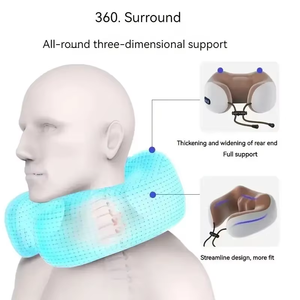 Cuscino Massaggiante <span class=keywords><strong>Elettrico</strong></span> a Infrarossi Multifunzionale a Forma di U di Alta Qualità con 4 Pulsanti di Riscaldamento per Collo e Spalle - Product Image 6