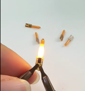 Ampoules LED à flamme clignotante 3V, filament LED, 1800K, jaune, diode COB, décoration <span class=keywords><strong>de</strong></span> fête d'anniversaire pour accessoires d'ampoules DIY - Product Image 3
