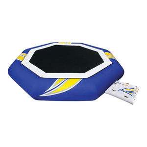 Inflatable Water <b>Trampoline</b> Heavy Duty Floating Lake <b>Trampolines</b> Ocean Pool Jumping Platform for Family Adults - Product Image 1