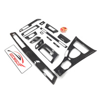 Accessoires intérieurs de voiture, garniture décorative en fibre de carbone véritable pour BMW Série 3 E92 M3 2005-2013, compatible avec les voitures à conduite à gauche