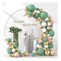 Ensemble de ballons en or vert sauge kit de guirlande de ballons vert haricot pour la décoration de ballons de fête de mariage et d'anniversaire