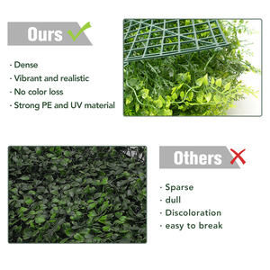 Almacén de EE. UU. Entrega directa China Nueva llegada IVY Wall Grass Panel de pared Planta <span class=keywords><strong>artificial</strong></span> Wall Grass Setos de boj artificiales - Product Image 6