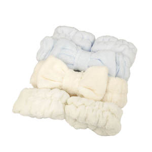 ربطة رأس قطيفة على شكل فراشة ملونة مناسبة لغسيل الوجه وعصابة رأس كورية للمكياج للفتيات والنساء - Product Image 3