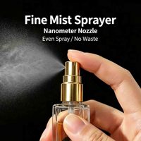 Flacons de parfum miniatures de luxe portables en verre carré, 3 ml-30 ml, avec pulvérisation fine, finition mate/transparente