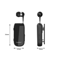 Earldom headphone nirkabel BT kait telinga Headset telinga tunggal earphone olahraga tanpa rasa sakit