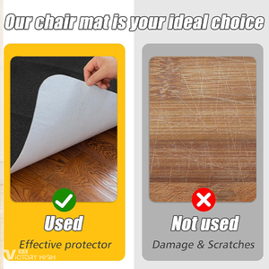 Tapis <span class=keywords><strong>de</strong></span> <span class=keywords><strong>chaise</strong></span> antidérapant pour tables, chaises et chaises <span class=keywords><strong>de</strong></span> <span class=keywords><strong>bureau</strong></span> pour protéger les sols en bois dur et les carreaux - Product Image 6