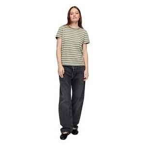 Meilleur Choix T-shirt Imprimé Femme Tissu Doux Confortable T-shirt Décontracté à Motifs Manches Courtes Logo Personnalisé Vêtements en Gros - Product Image 4