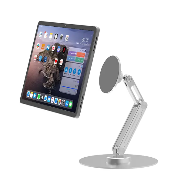 Desk Multi-Angle Adjustable Tablet Holder Foldable Metal 360 Rotation Tablet Stand Magnetic for ipad