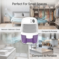 Déshumidificateur d'air domestique, absorbe l'humidité, mini déshumidificateur de 500 ml pour la chambre, la salle de bain