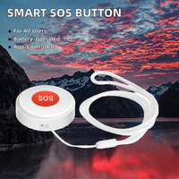 Bouton d'urgence SOS intelligent Tuya WiFi, contrôlé par application, interrupteur d'alarme de sécurité domestique, autonomie de 4 mois, pour personnes âgées et enfants, en plastique