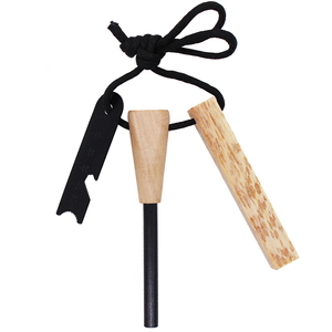 ที่จุดไฟสำหรับเอาตัวรอดกลางแจ้ง ด้ามไม้เฟตวูด พร้อมที่ขูดไฟ - Product Image 2
